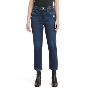 Levi's Women's Red Tab Women's 501 Original Cropped High Rise Straight Leg Jeans